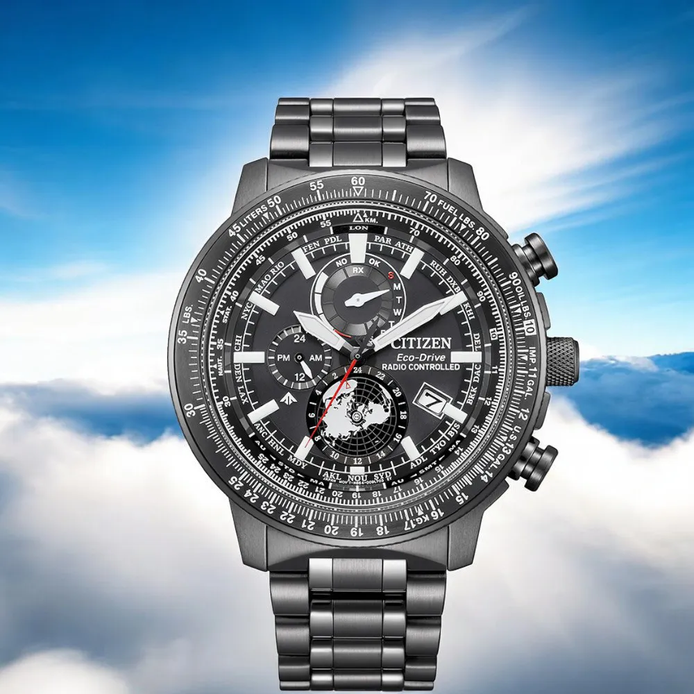 CITIZEN 星辰 PROMASTER 光動能電波飛行錶 北半球城市時間手錶(BY3006-53E) 歷史價格詳細信息