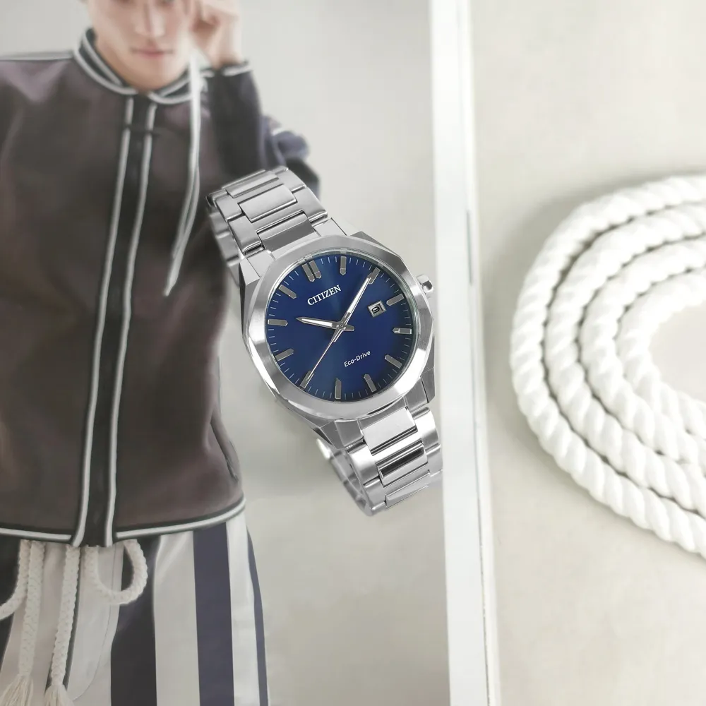 CITIZEN 星辰 光動能八角形三眼計時錶/藍X銀/41mm/CA4590-81L 歷史價格詳細信息