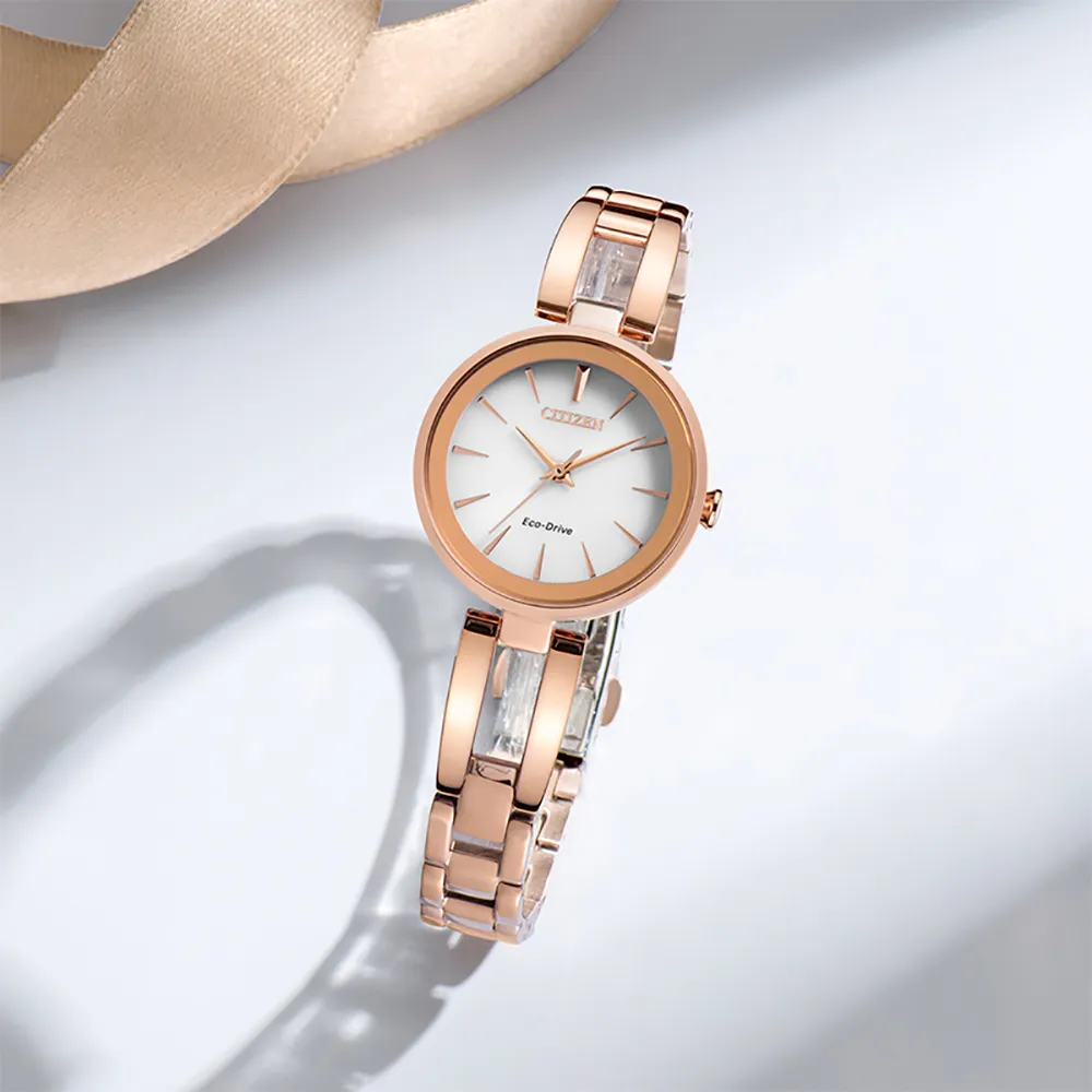 CITIZEN LADYS 玫瑰金米蘭帶光動能腕錶EM0508-80Y 歷史價格詳細信息