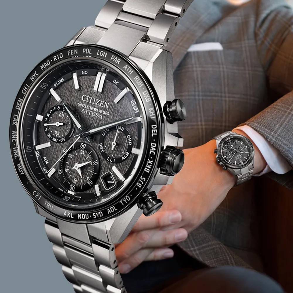 CITIZEN 星辰 GENTS 光動能碼錶計時 輕量鈦金屬電波錶-42mm(AT8285-68Z) 歷史價格詳細信息