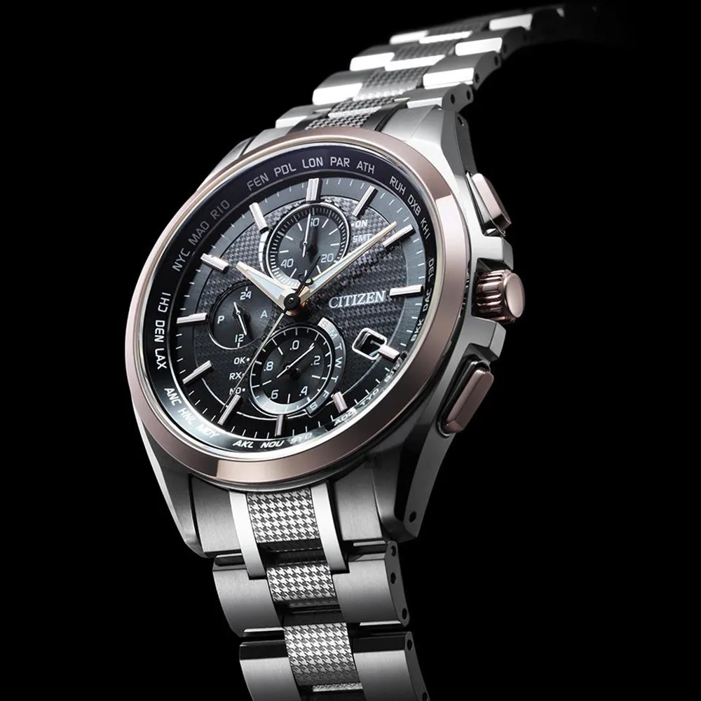 【CITIZEN 星辰】鈦金屬光動能電波萬年曆 湛藍星空限定錶AT8187-75E 歷史價格詳細信息