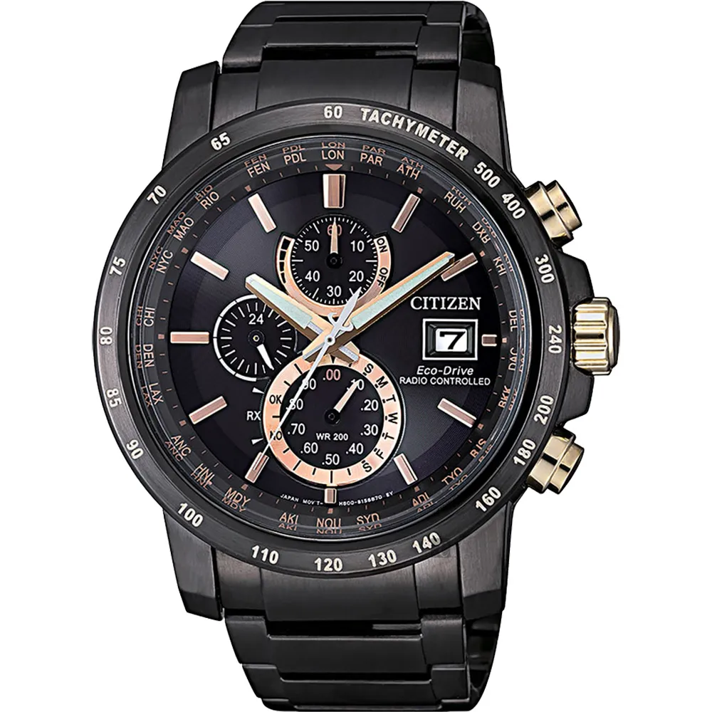 【CITIZEN】AT8127-85F《全球接收 光動能電波錶》44mm/藍正龍x吳慷仁 廣告款/黑x金【第一鐘錶】 歷史價格詳細信息