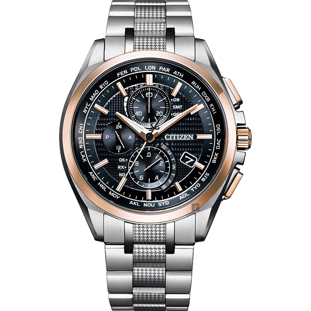 【CITIZEN 星辰】鈦金屬光動能電波萬年曆 湛藍星空限定錶AT8187-75E 歷史價格詳細信息