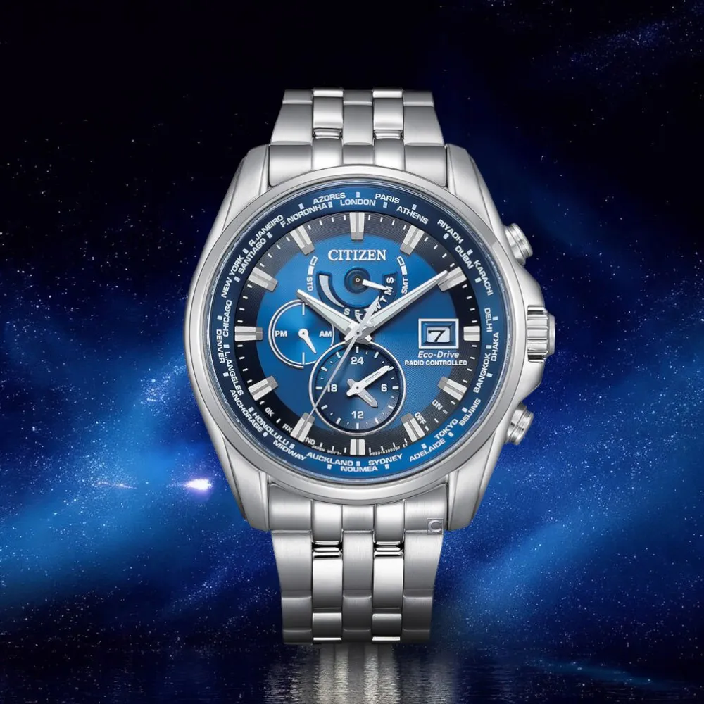 CITIZEN 星辰 亞洲限定款光動能萬年曆計時錶/藍X玫瑰金/43mm/BL5546-81L 歷史價格詳細信息