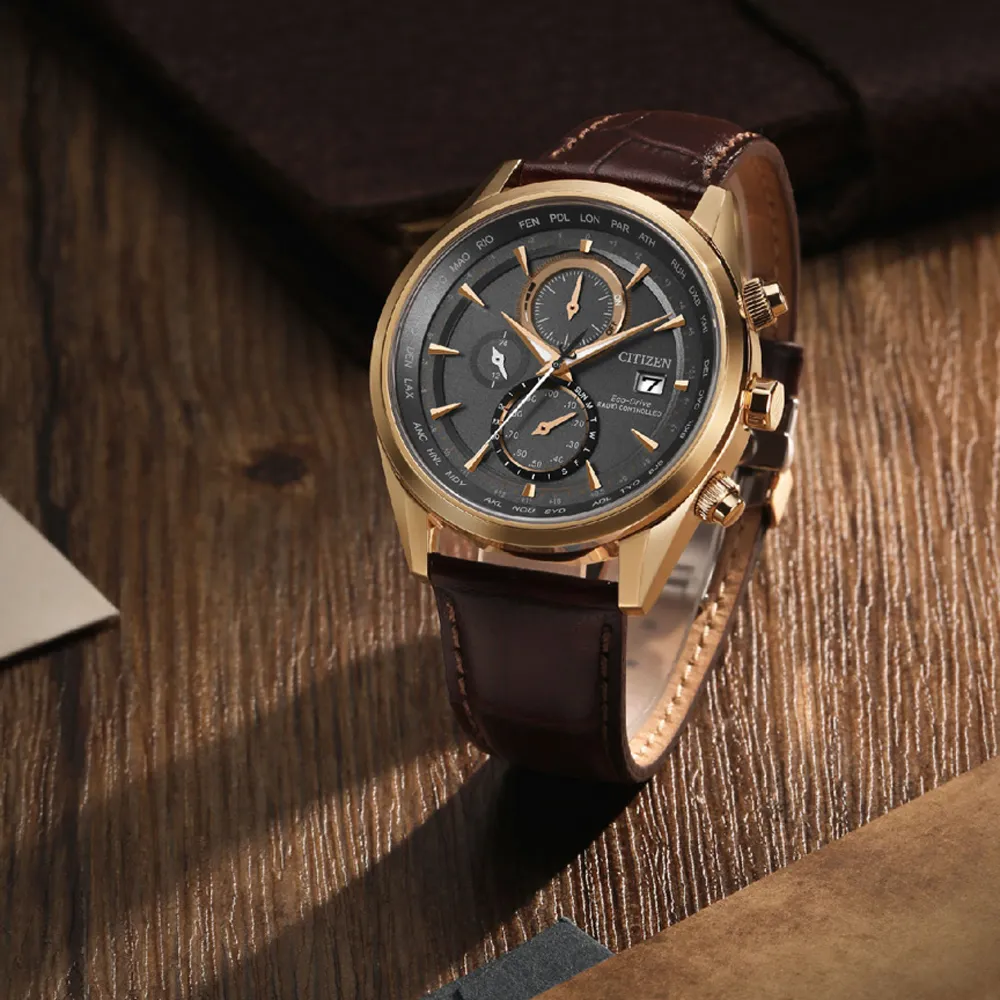 CITIZEN 星辰 GENTS 萬年曆 Eco-Drive光動能電波腕錶-43mm CB0270-87A 歷史價格詳細信息