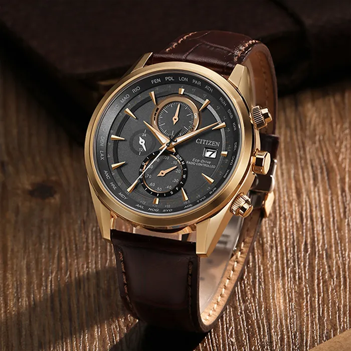 CITIZEN 星辰表 / AT8265-81E / 光動能萬年曆電波錶藍寶石水晶玻璃日期不鏽鋼手錶 鍍黑 43mm 歷史價格詳細信息