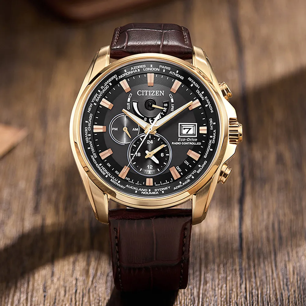 CITIZEN 星辰 光動能萬年曆抗磁電波錶/全黑/43mm/AT8265-81E 歷史價格詳細信息