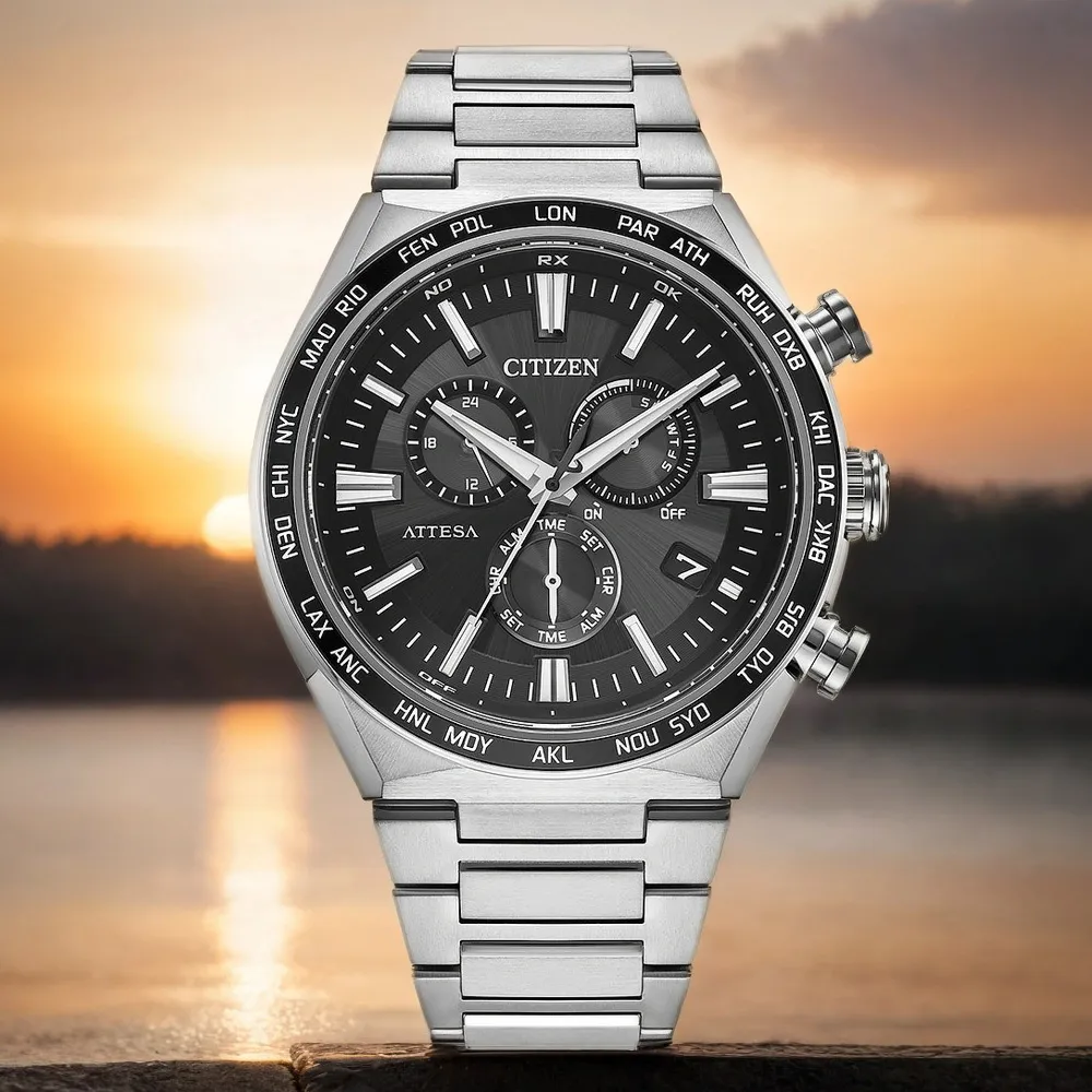 CITIZEN CB5956-89X《全球接收 光動能電波錶》45mm/廣告款/IP黑x金x綠/公司貨【第一鐘錶】 歷史價格詳細信息