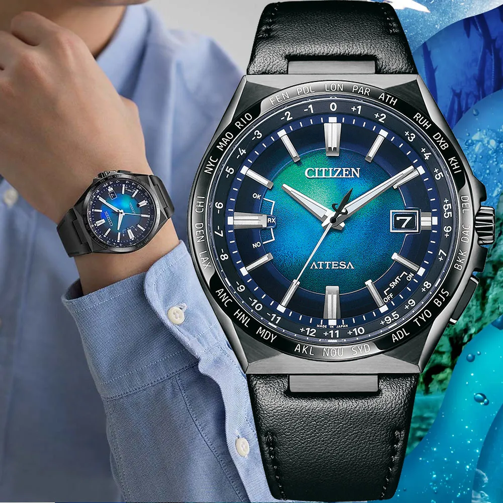 CITIZEN 星辰 限量 鈦金屬光動能電波萬年曆手錶 AT8181-63W 歷史價格詳細信息