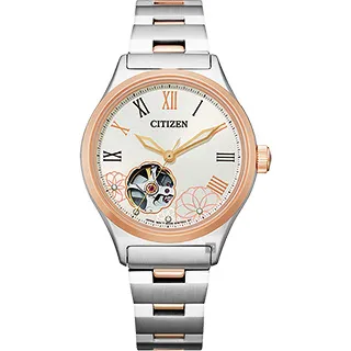 CITIZEN 星辰 星形鏤空機械女錶-34mm PC1009-27M 歷史價格詳細信息