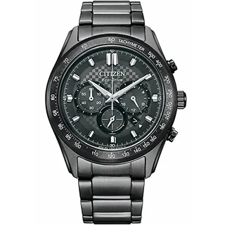 CITIZEN 星辰 亞洲限定款光動能三眼計時腕錶/深灰/43mm/CA4457-81H 歷史價格詳細信息