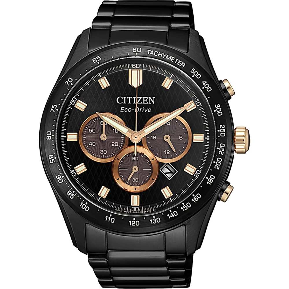CITIZEN 星辰 光動能計時手錶-黑/43.5mm CA7015-82E 歷史價格詳細信息
