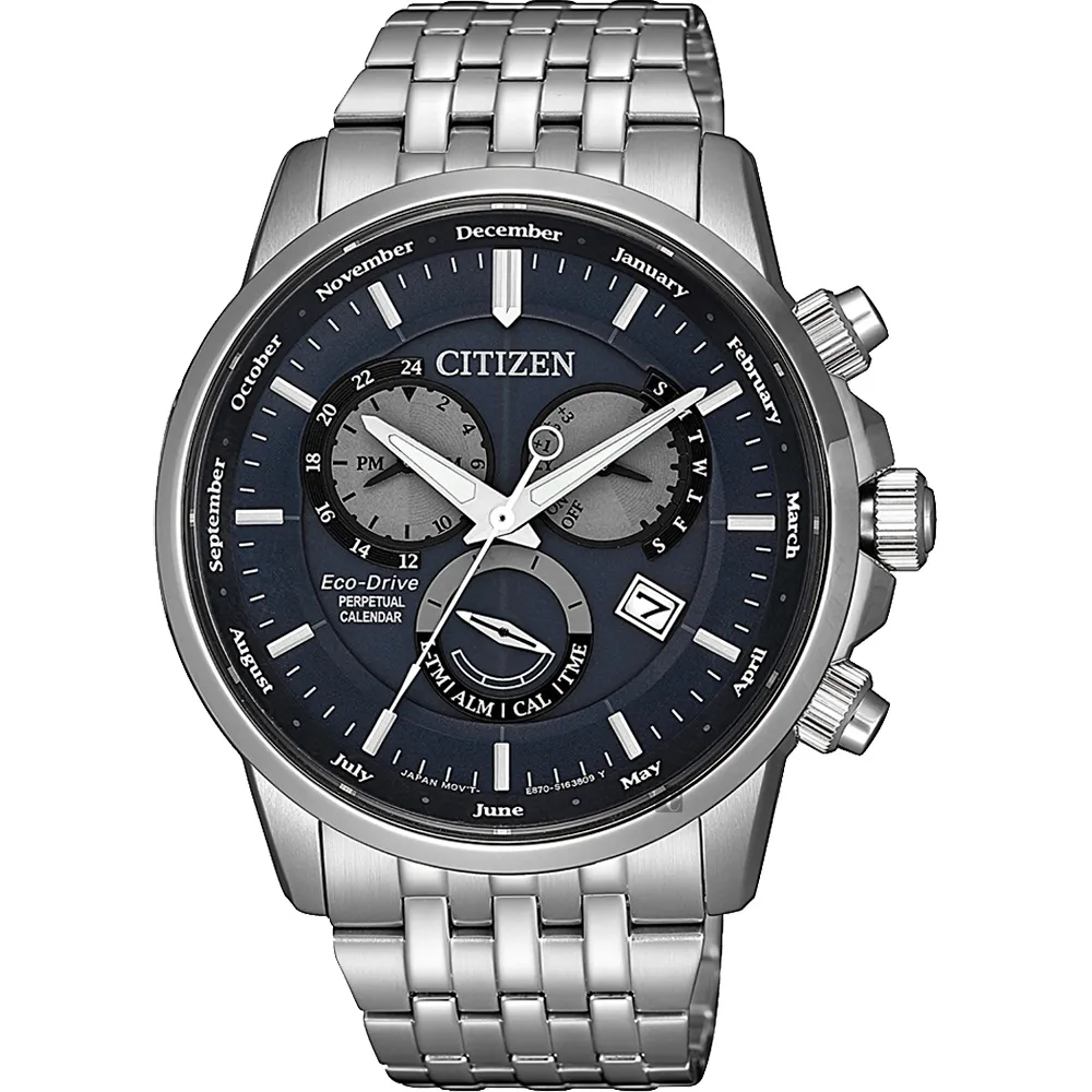 CITIZEN 星辰 光動能萬年曆手錶-黑/44mm BX1015-84L 歷史價格詳細信息