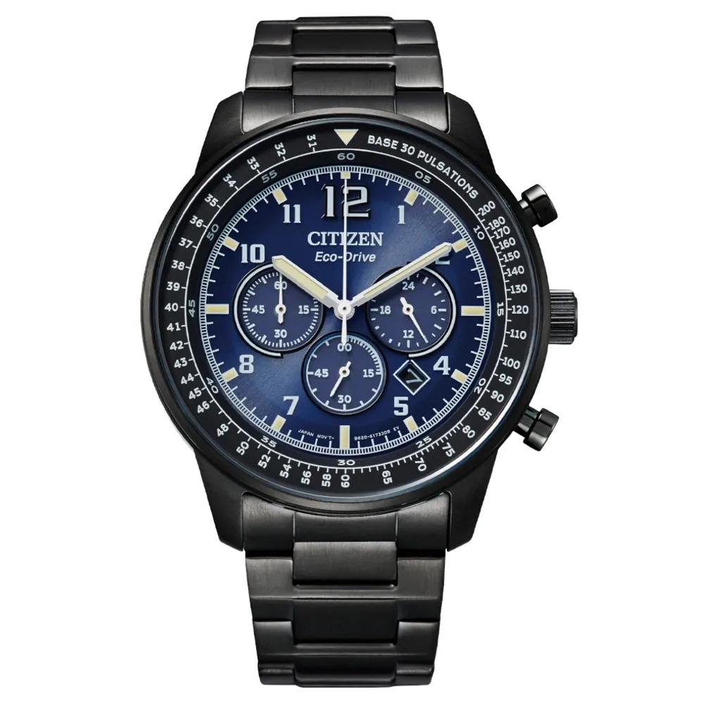 CITIZEN 星辰表 /CA4505-21X/光動能 夜光錶盤 三眼計時 防水100米 小牛皮手錶 螢光綠x黑 44mm 歷史價格詳細信息