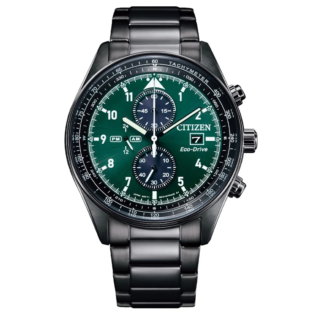 CITIZEN星辰 美式休閒三眼計時光動能腕錶CA4505-80L 歷史價格詳細信息