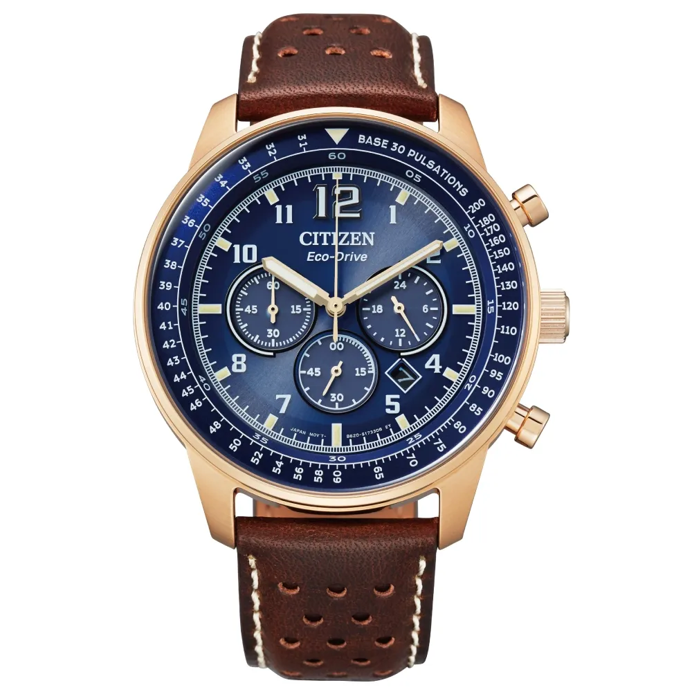 CITIZEN星辰 美式休閒三眼計時光動能腕錶CA4505-80L 歷史價格詳細信息