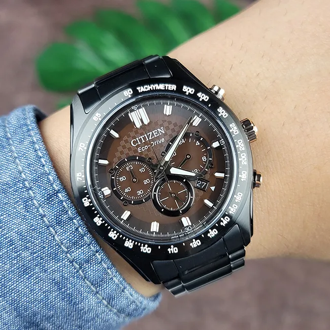 CITIZEN 星辰表 / CA4554-84L / 光動能 三眼計時 日期 防水100米 不鏽鋼手錶 藍色 43mm 歷史價格詳細信息