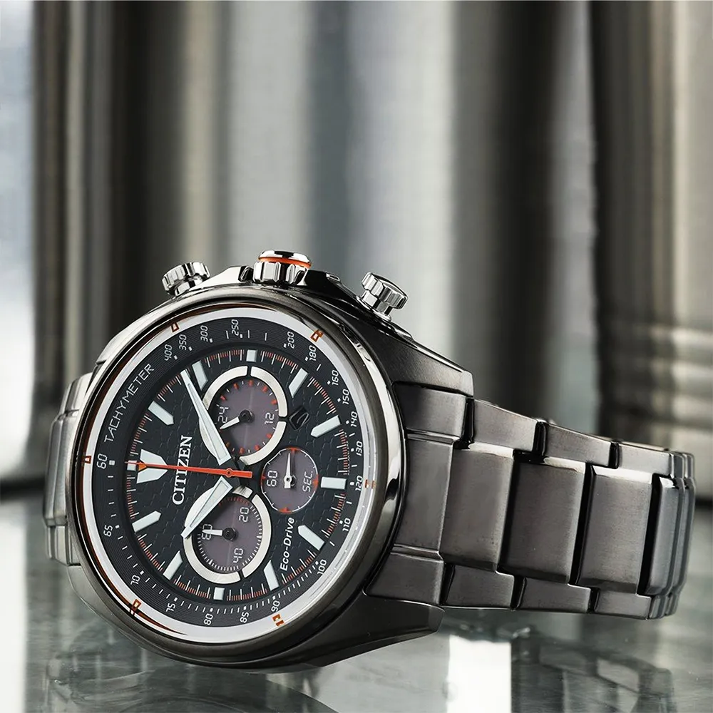 CITIZEN 星辰 光動能計時手錶-黑/43.5mm CA7015-82E 歷史價格詳細信息