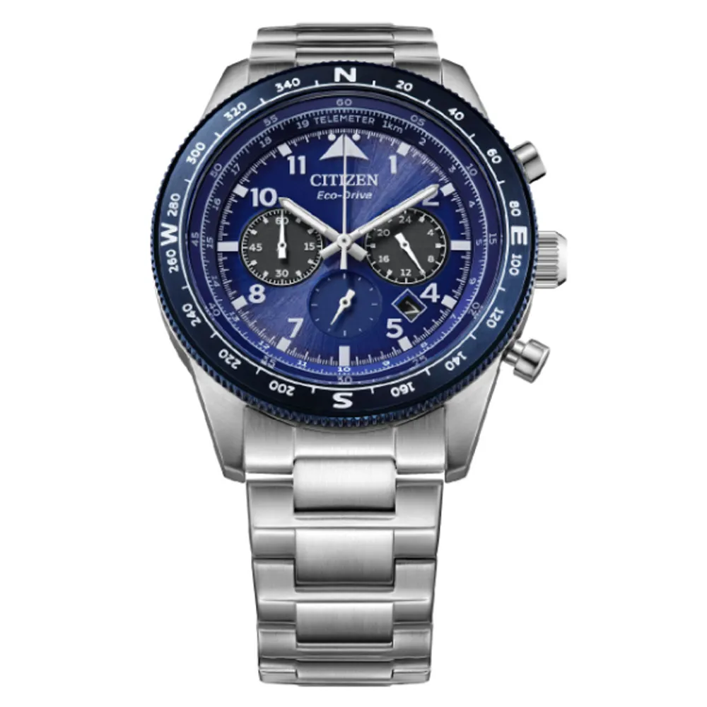 CITIZEN 星辰 Chronograph 光動能 碼錶計時 不鏽鋼潮男腕錶-黑色42.5mm (CA0770-81E) 歷史價格詳細信息