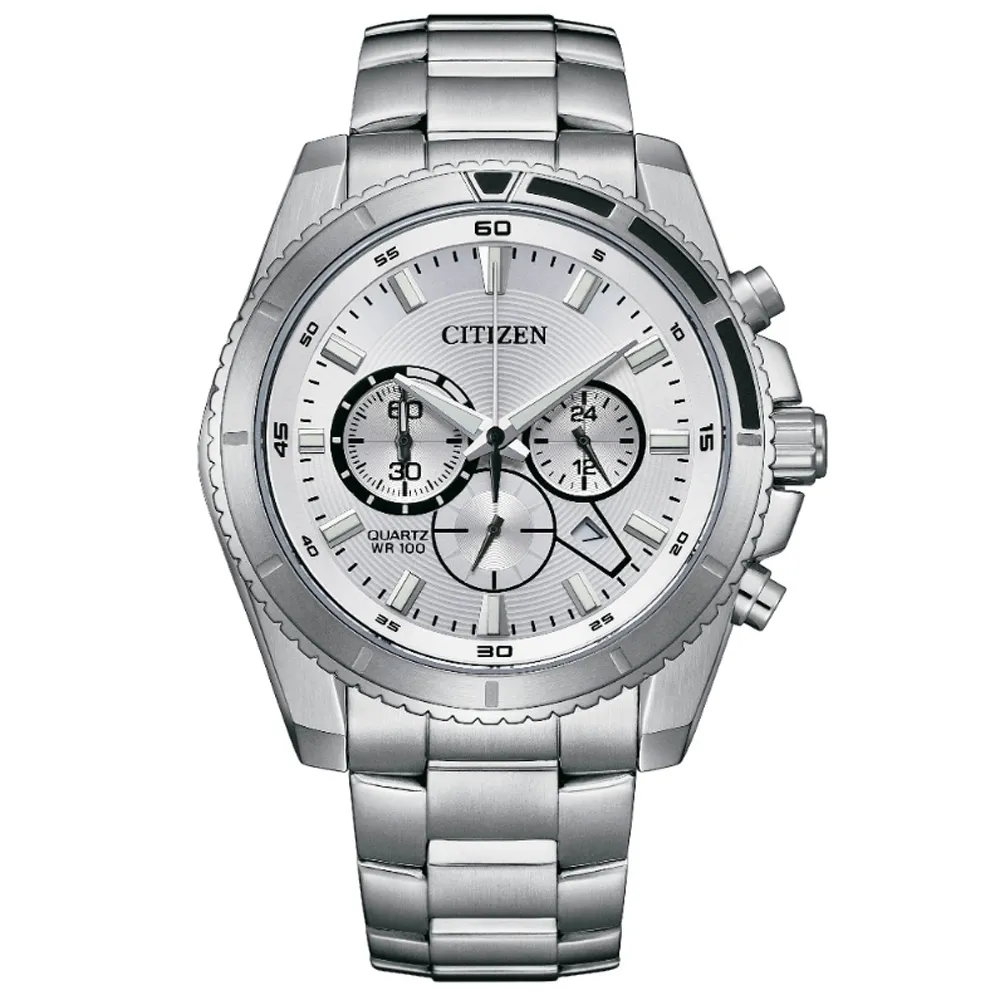 CITIZEN 星辰 Chronograph 三眼男計時手錶-AN8200-50X玫瑰金色面/44mm 歷史價格詳細信息