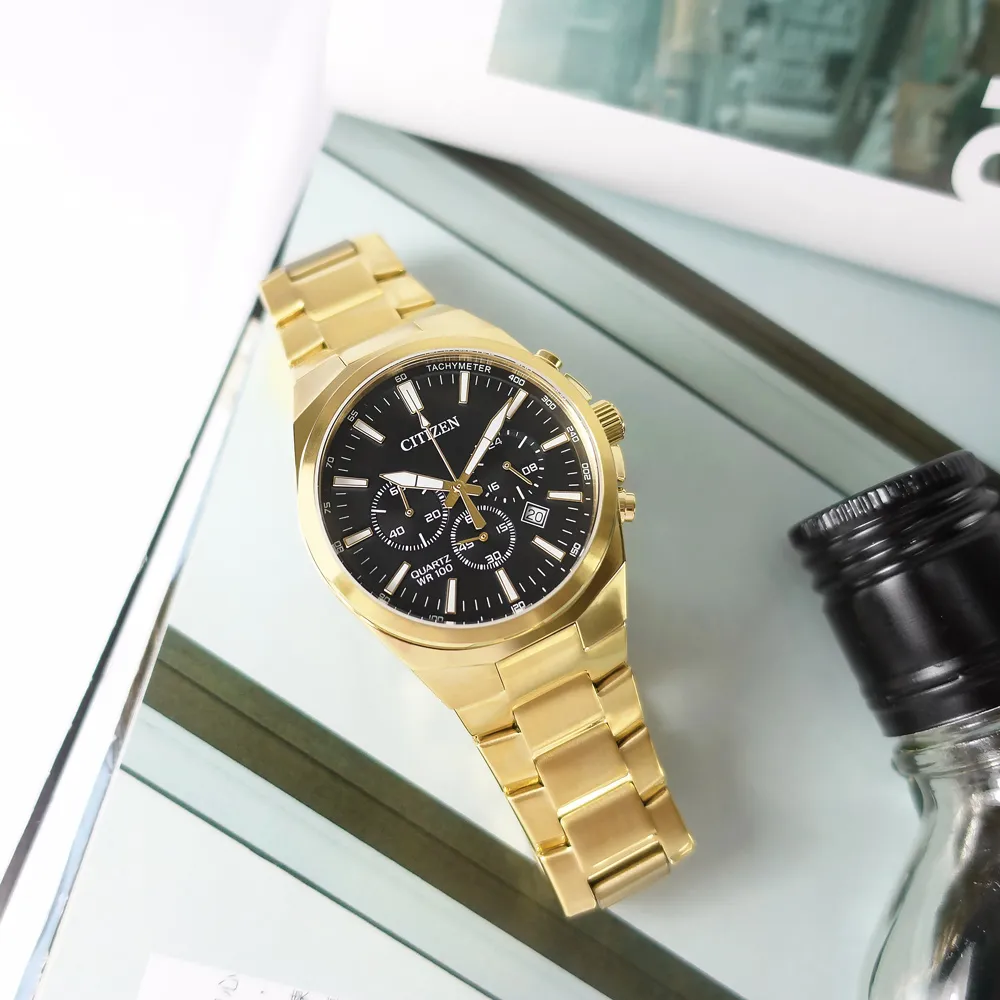 CITIZEN 星辰表 / BE9183-03L / 簡約時尚 礦石強化玻璃 日本機芯 壓紋真皮手錶 藍x香檳金框x藍 42mm 歷史價格詳細信息