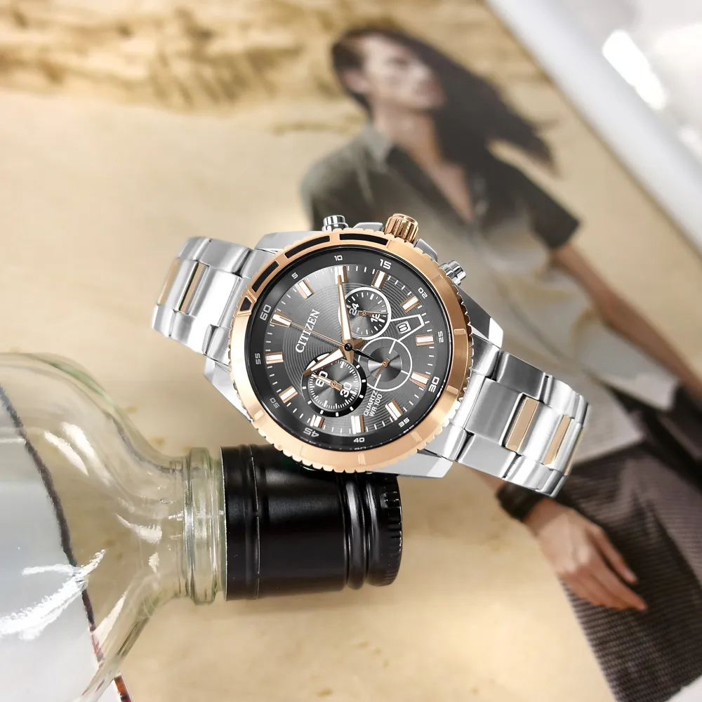 CITIZEN 星辰表 / BE9183-03L / 簡約時尚 礦石強化玻璃 日本機芯 壓紋真皮手錶 藍x香檳金框x藍 42mm 歷史價格詳細信息