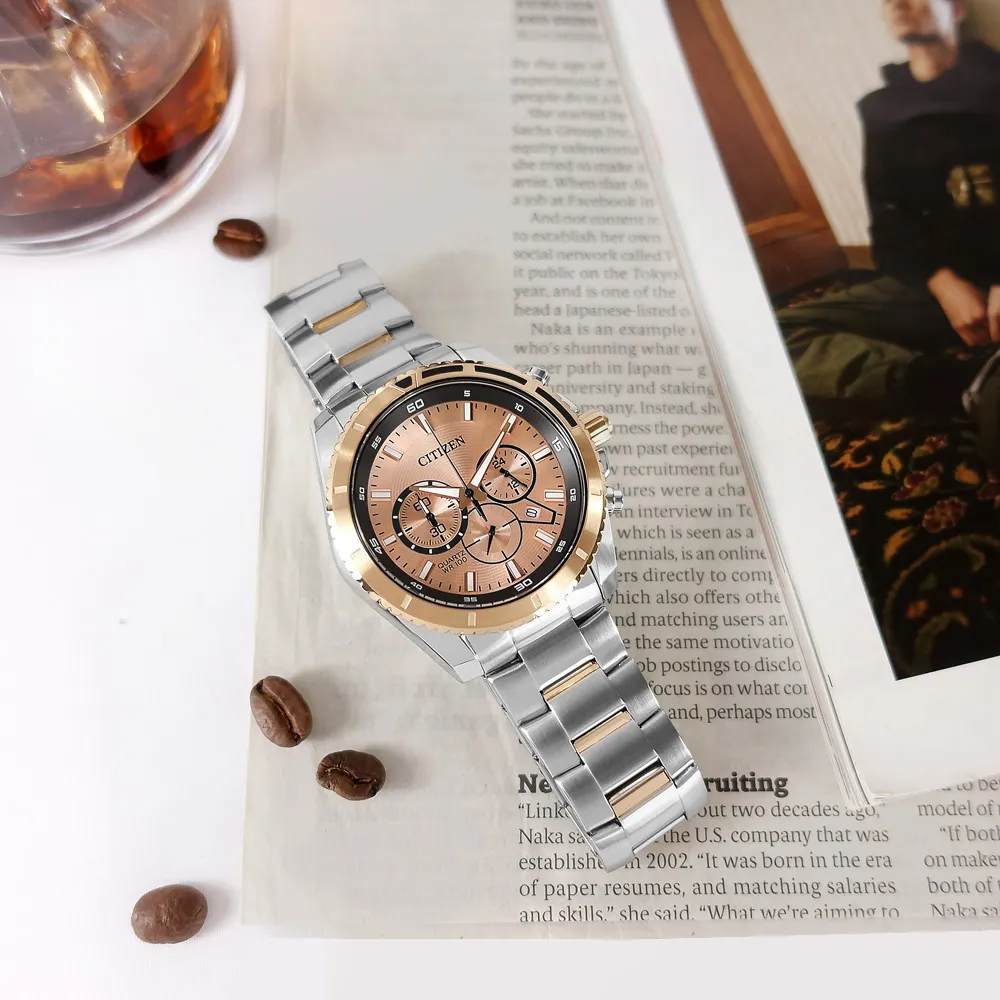 CITIZEN 星辰表 / BE9183-03L / 簡約時尚 礦石強化玻璃 日本機芯 壓紋真皮手錶 藍x香檳金框x藍 42mm 歷史價格詳細信息