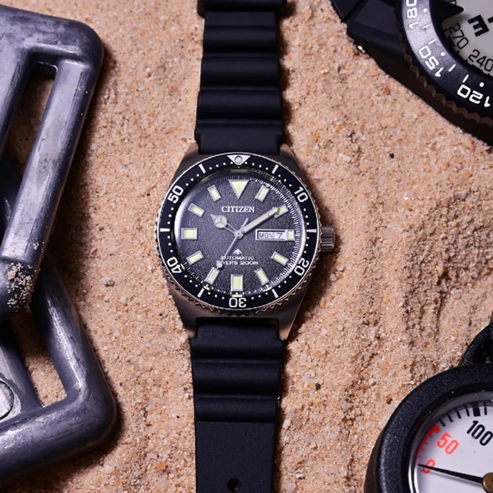 【CITIZEN】星辰 Promaster NY0120-01E 膠錶帶 機械男錶 兩百米潛水錶 黑/銀 41mm 歷史價格詳細信息