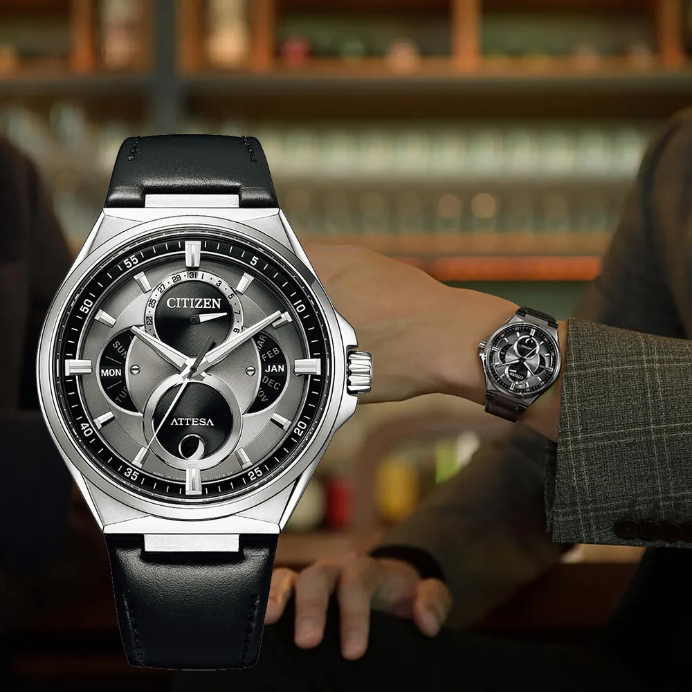 【CITIZEN】星辰 BU0060-09H 鈦金屬 光動能 藍寶石鏡面 皮錶帶 月相男錶 銀/黑 42mm 歷史價格詳細信息