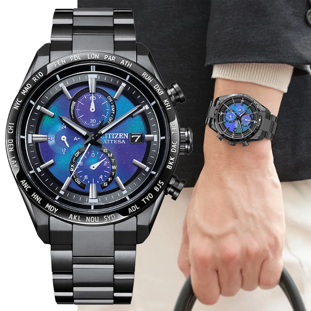 CITIZEN 星辰 GENTS 光動能 輕量鈦金屬 月相 電波對時腕錶-皮錶帶(BY1004-17X) 歷史價格詳細信息