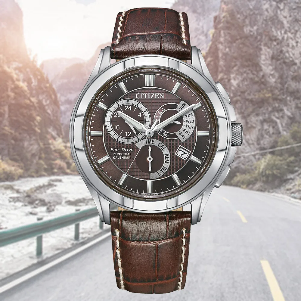 CITIZEN 星辰 GENTS 萬年曆 Eco-Drive光動能電波腕錶-43mm CB0270-87A 歷史價格詳細信息