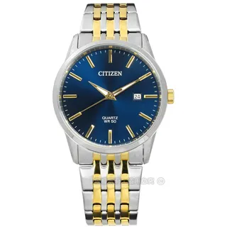 CITIZEN / BI5000-87E / 品味風尚 礦石強化玻璃 日期 日本機芯 不鏽鋼手錶 黑色 39mm 歷史價格詳細信息