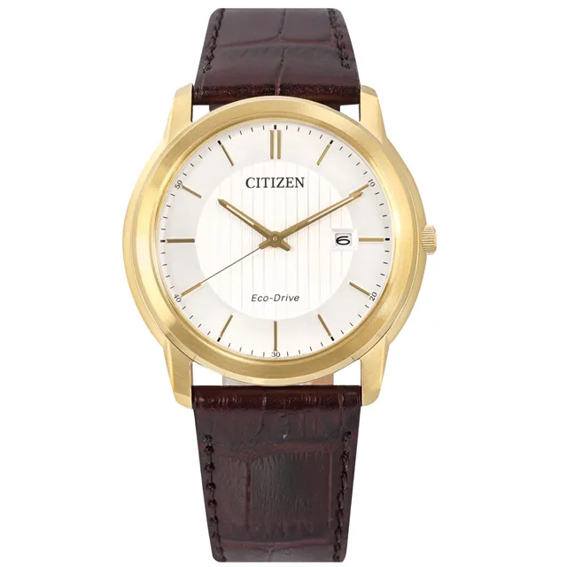 CITIZEN / AW1212-10A / 光動能 都會時尚 日期 壓紋真皮手錶 銀白x金框x深棕 42mm 價格比較,價格查詢,歷史價格詳細信息