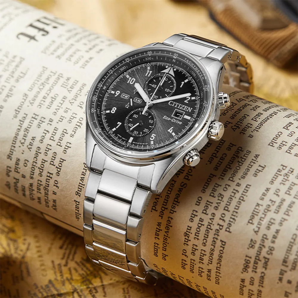 【CITIZEN】星辰 亞洲限定款 CA0775-87X 數字 日期顯示 鋼錶帶 光動能 計時男錶 黑/綠 42.5mm 歷史價格詳細信息