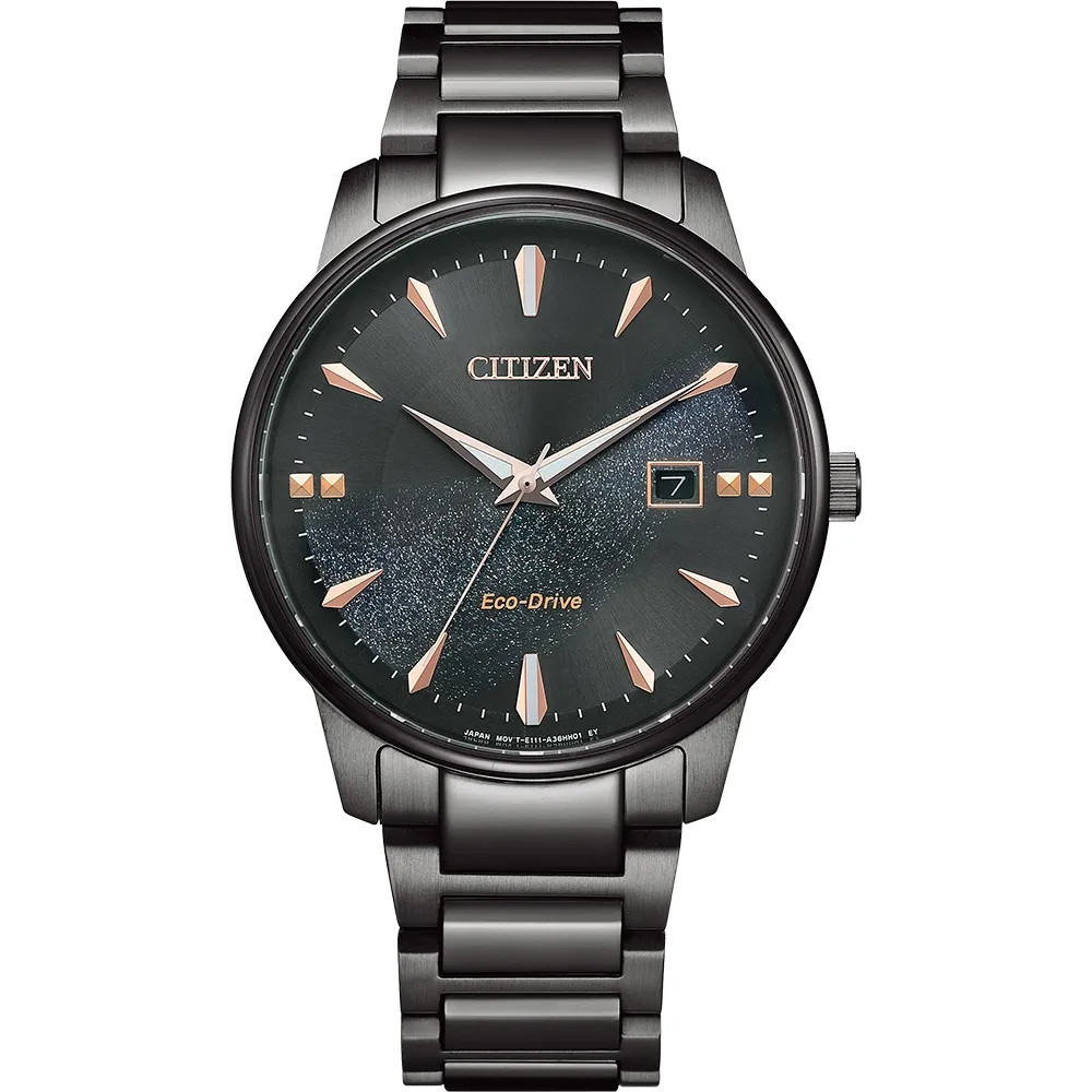 CITIZEN 星辰 光動能簡約手錶-銀河黑 BM7595-89E 歷史價格詳細信息