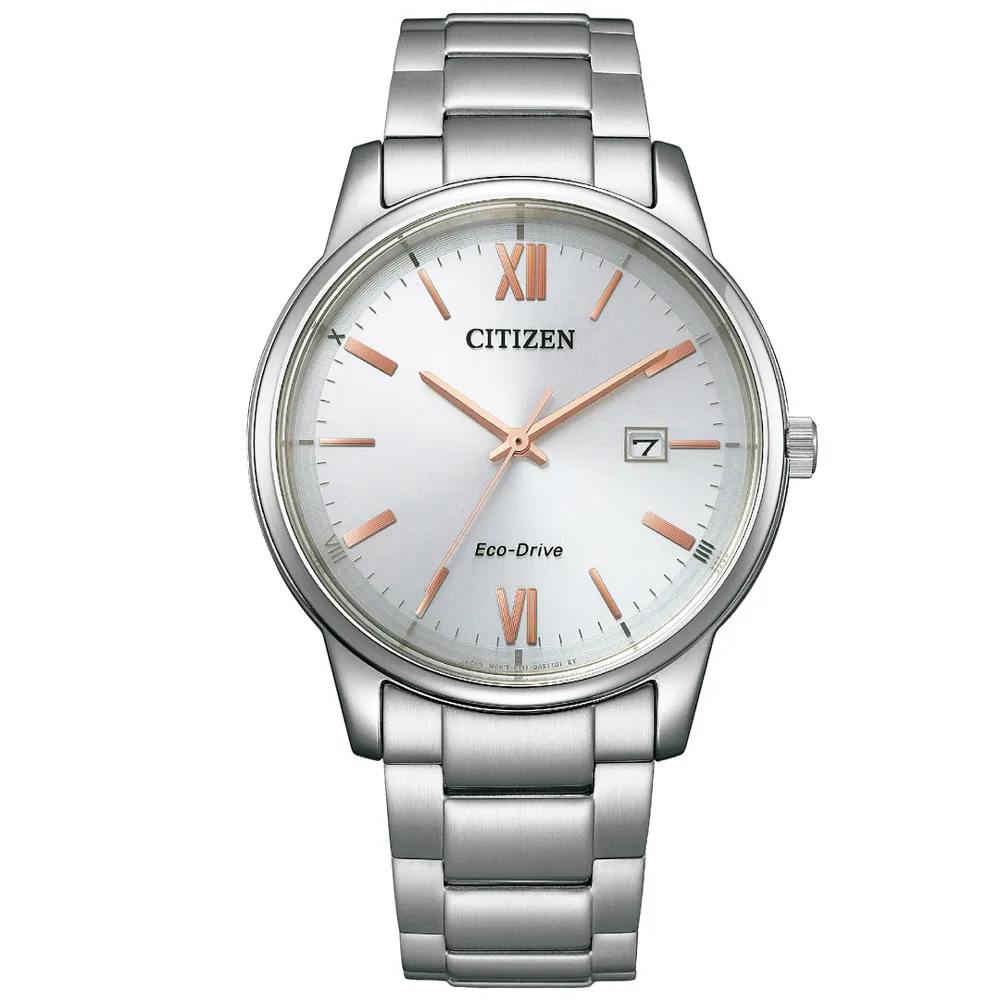 【CITIZEN 星辰】Eco-Drive 都會紳士光動能不鏽鋼腕錶/銀x玫瑰金指針(BM6978-77A) 歷史價格詳細信息