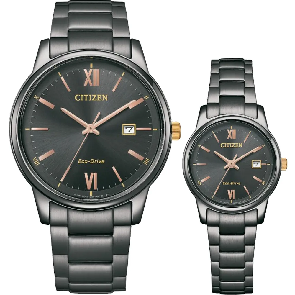 CITIZEN 星辰 光動能情侶手錶 對錶-銀河黑 BM7595-89E+EW2595-81E 歷史價格詳細信息