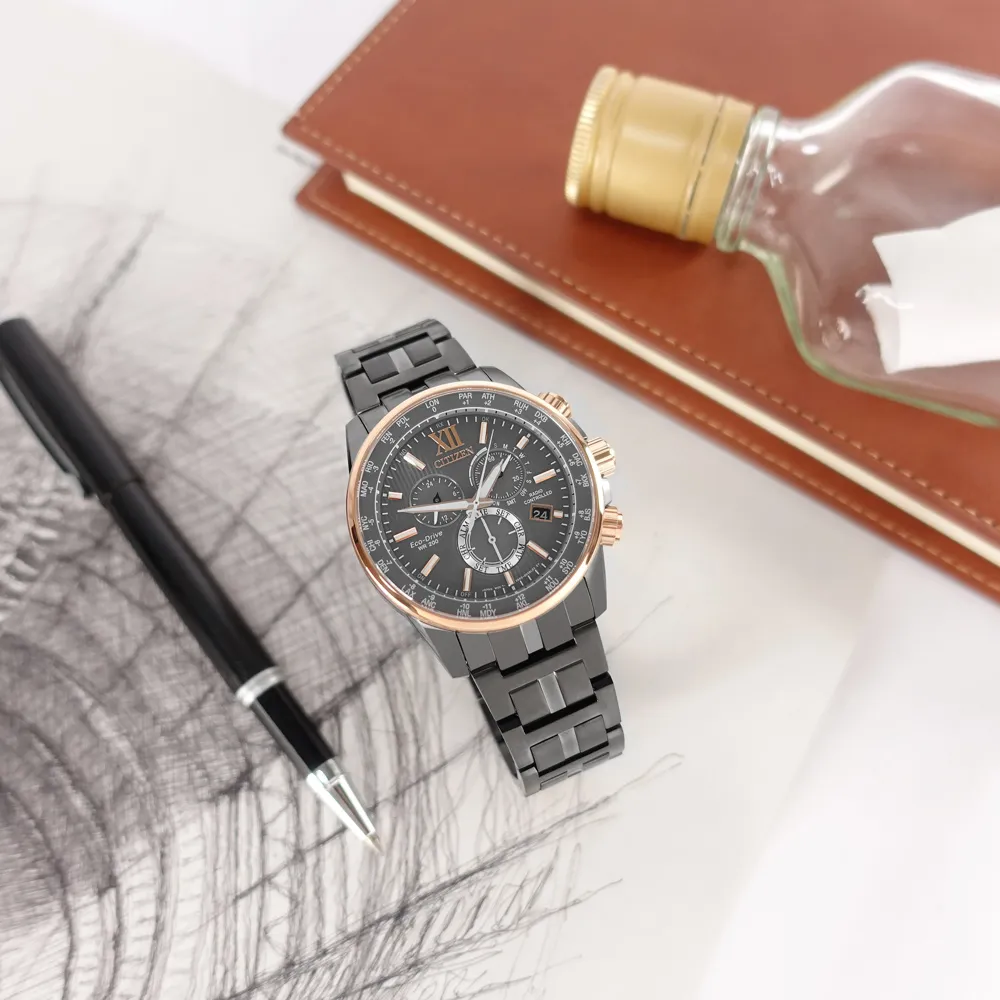 CITIZEN 星辰表 / BE9183-03L / 簡約時尚 礦石強化玻璃 日本機芯 壓紋真皮手錶 藍x香檳金框x藍 42mm 歷史價格詳細信息