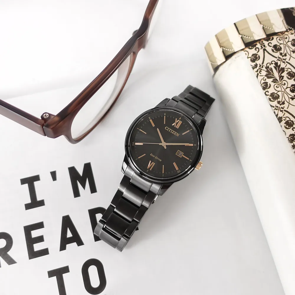 CITIZEN 星辰表 / BE9183-03L / 簡約時尚 礦石強化玻璃 日本機芯 壓紋真皮手錶 藍x香檳金框x藍 42mm 歷史價格詳細信息