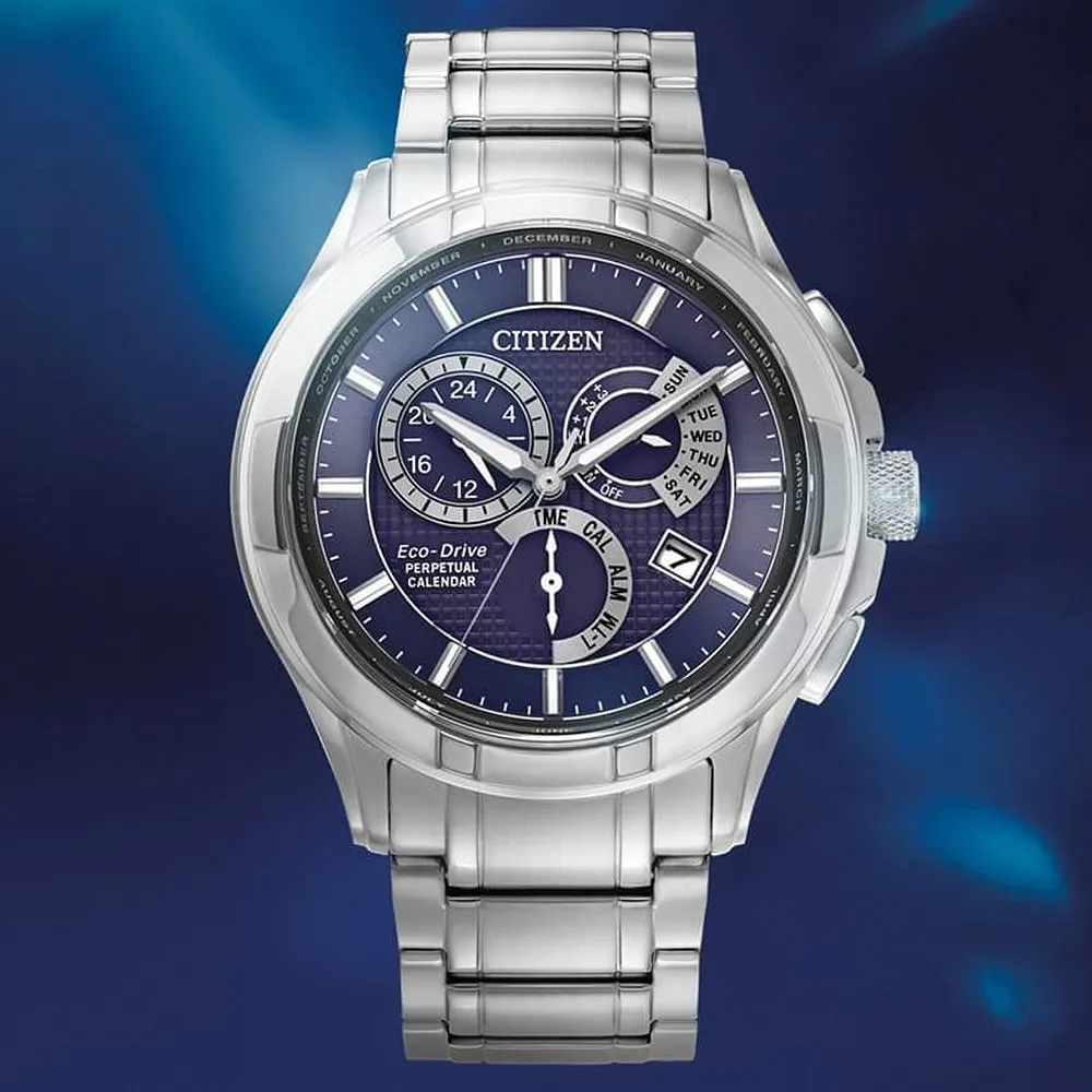 CITIZEN 星辰 光動能萬年曆手錶-黑/44mm BX1015-84L 歷史價格詳細信息