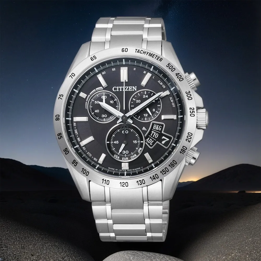 CITIZEN 星辰 萬年曆計時手錶-藍/39.5mm BL5496-96L 歷史價格詳細信息