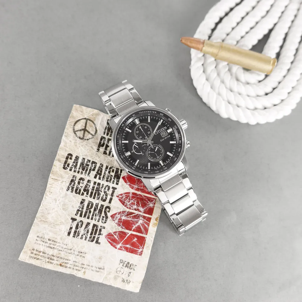 CITIZEN 星辰 / CA0840-87X / 光動能 藍寶石水晶玻璃 日期 防水100M 不鏽鋼手錶 綠色 43mm 歷史價格詳細信息