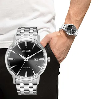 CITIZEN 星辰 光動能簡約手錶-銀河黑 BM7595-89E 歷史價格詳細信息