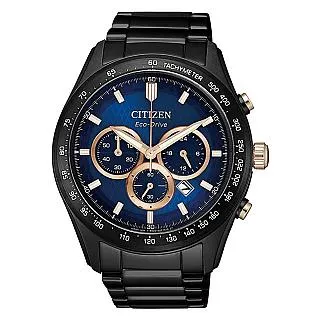 CITIZEN 撼動青春光動能三環都會腕錶(全黑) 歷史價格詳細信息