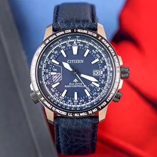 CITIZEN 星辰 PROMASTER 光動能電波對時萬年曆計時錶/黑x咖啡/44.6mm/CB5038-14E 歷史價格詳細信息