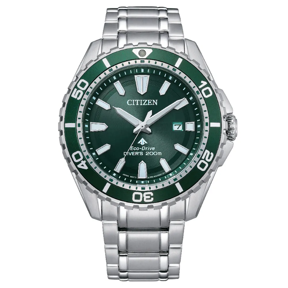 【CITIZEN】星辰 PROMASTER 光動能 鋼錶帶 CB5925-82X 電波 三眼計時男錶 45.4mm 黑/綠 歷史價格詳細信息