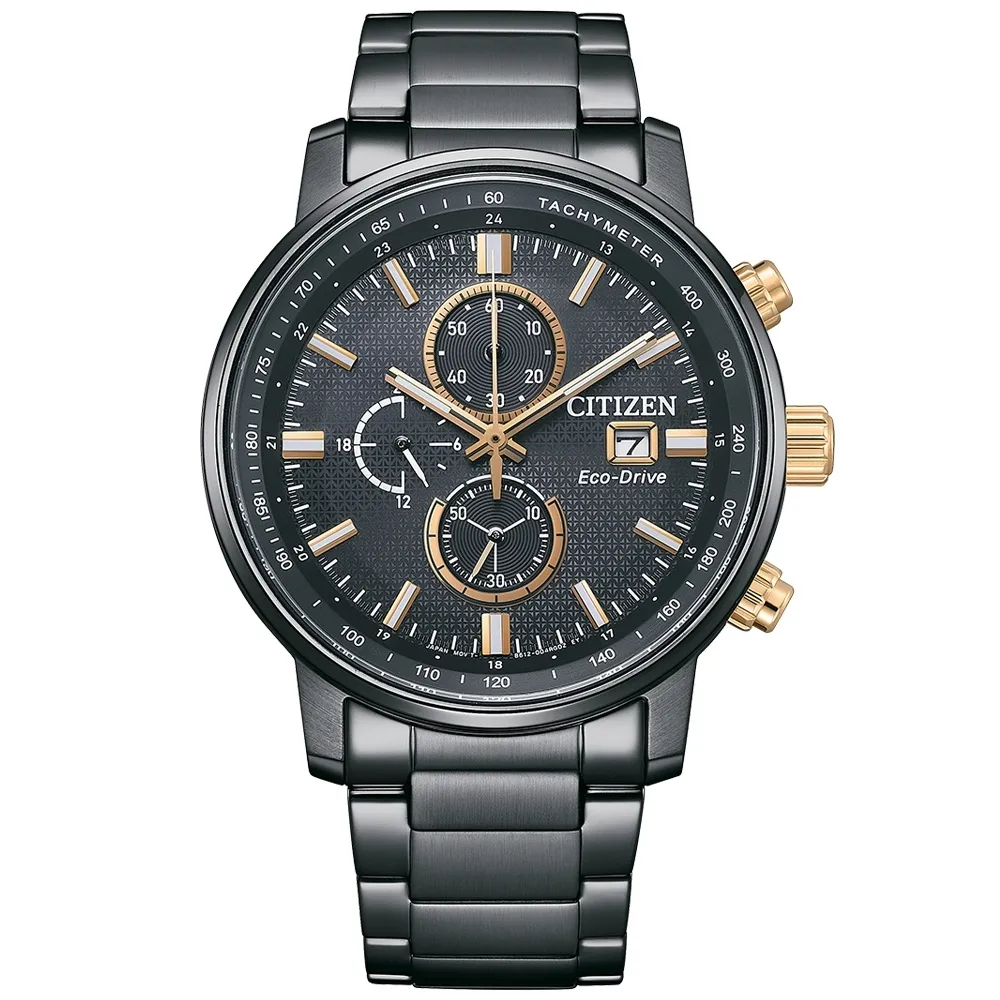 【CITIZEN】星辰 Chronograph 限定款 光動能 三眼計時 鋼錶帶男錶 CA4459-85L 藍/黑 41mm 歷史價格詳細信息
