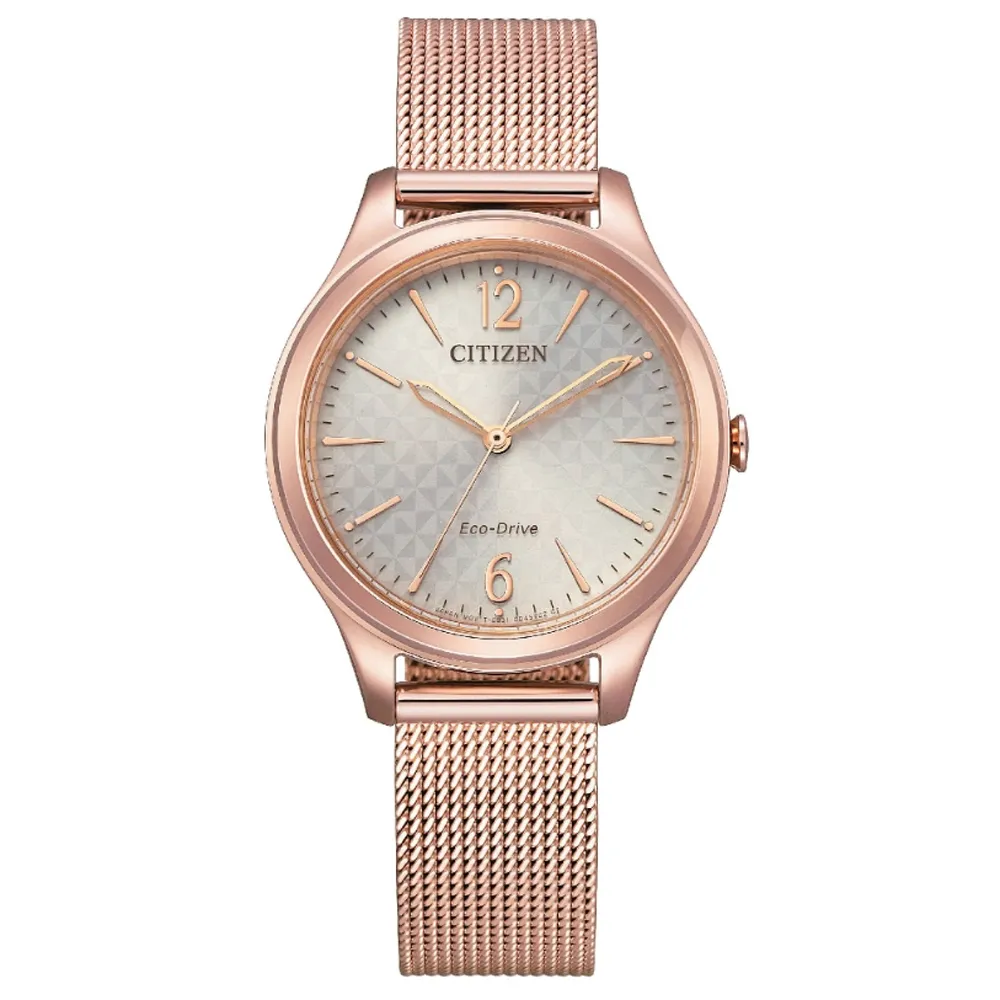 CITIZEN LADYS 玫瑰金米蘭帶光動能腕錶EM0508-80Y 歷史價格詳細信息