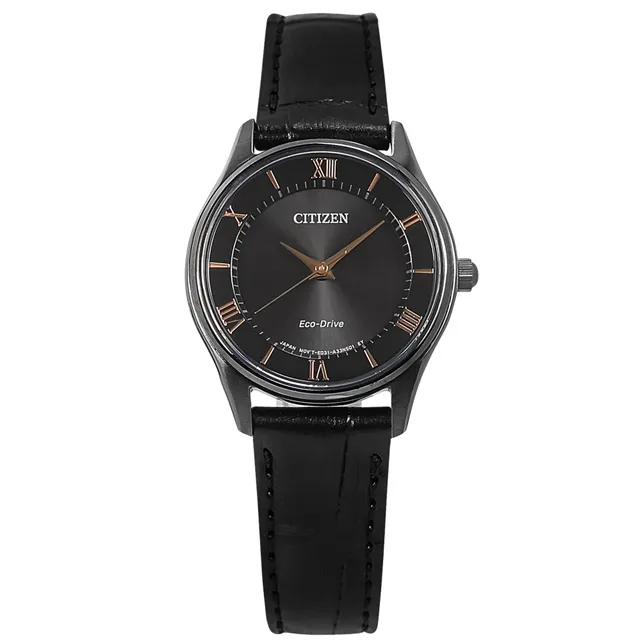 CITIZEN / EM0406-12E / 光動能 小巧典雅 羅馬刻度 壓紋真皮手錶 黑x灰框 27mm 價格比較,價格查詢,歷史價格詳細信息