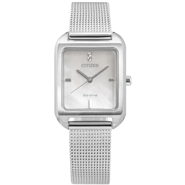 CITIZEN / 光動能珍珠母貝 電波日期不鏽鋼手錶 銀白x鍍香檳金 / EC1173-87Y / 30mm 廠商直送 歷史價格詳細信息